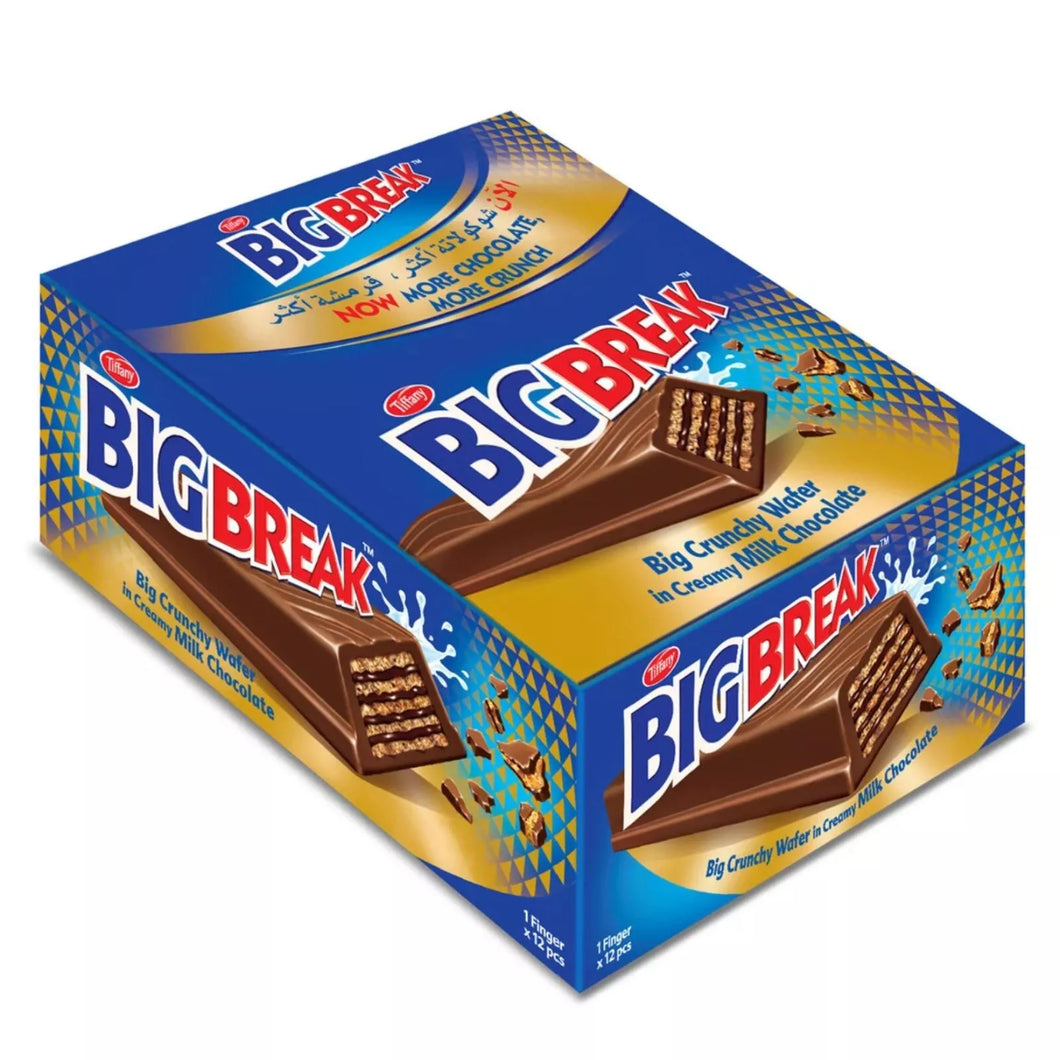 Tiffany Big Break Big Crunchy Wafer 12 x 35g تيفاني بريك شوكولاتة