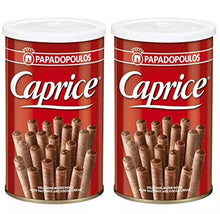 Load image into Gallery viewer, 2 Pack X Papadopoulos Caprice Wafer Rolls With hazelnut and Cocoa (115 gram)
