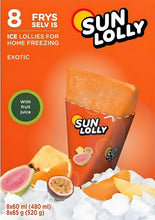 Load image into Gallery viewer, 1 Pack X Sun Lolly ice lollies for home freezing Fruits Flavor 8 Ice Lollies
