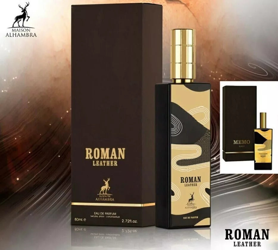 ROMAN LEATHER Eau De Parfum Maison Alhambra Lattafa 80ML 2.72FL.OZ ORIGINAL