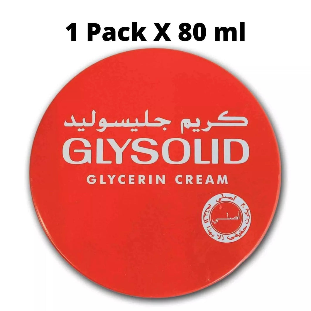 1 X GLYSOLID Glycerin Cream - DRY SKIN Softening Moisturizer ( 80 ml / 2.7oz)