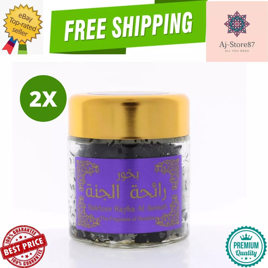 2X Hemani Bakhoor Rayha Al Jannah 50 g / 1.8 oz هيماني بخور رائحة الجنة