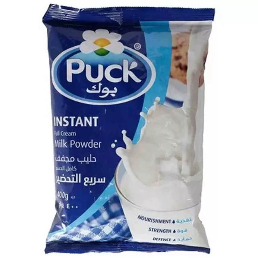 Puck Instant Full Cream Milk Powder (400 Gram) حليب بوك بودرة