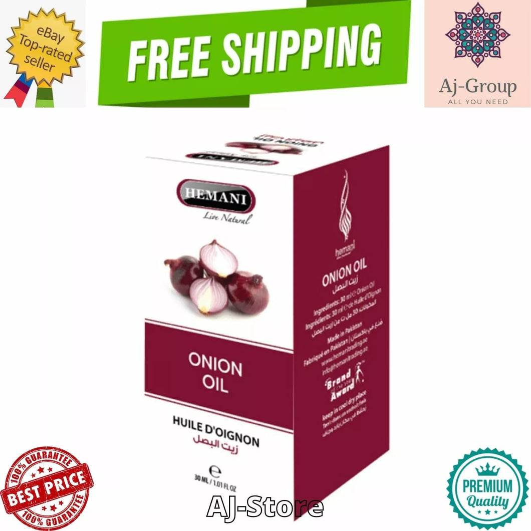 5X Hemani Onion Natural 100% Oil 30 ml زيت البصل