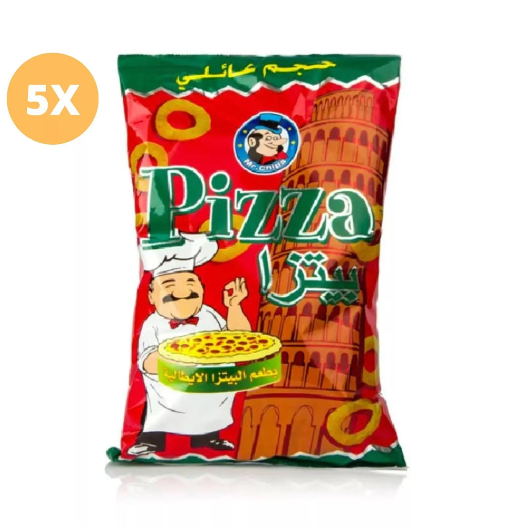 5 Pack X Mr.Chips Pizza Flavor Family Size (65 Gram) مستر شيبس بيتزا