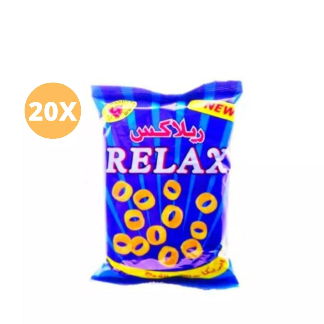 20 Pack X Dandana Relax Ring Chips 50g ريلاكس شيبس