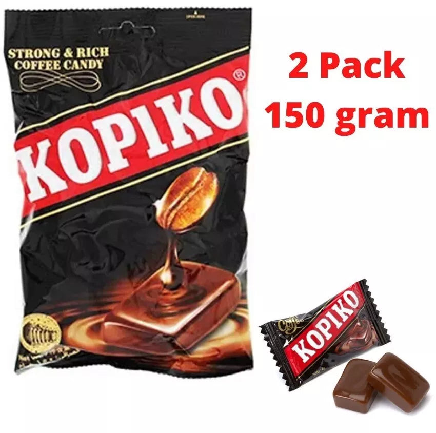 2 Pack X Kopiko Strong and Rich Candy Coffee Bag( 150 Gram)