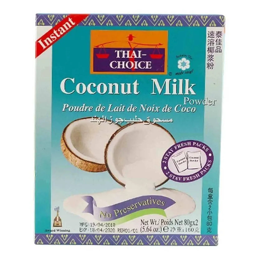 1 Pack X Thai-Choice Coconut Milk Powder-2 Fresh Pack Inside (160 Gram)