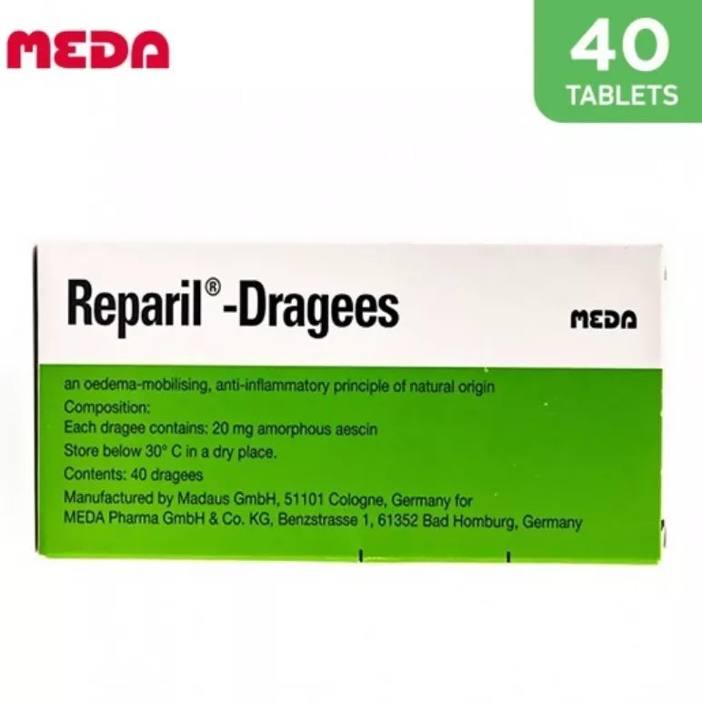 1X Reparil- Dragees 40 Tablets anti-inflammatory & edematous agent Free Shipping