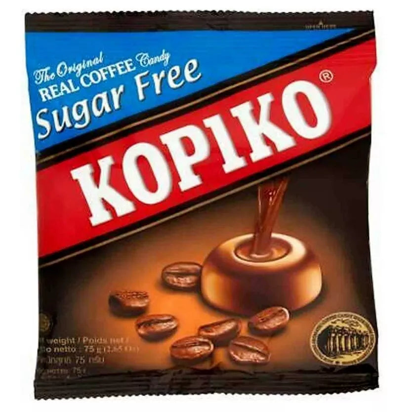 1 Pack X Kopiko Strong and Rich Candy Coffee SUGAR FREE Bag( 75 Gram)