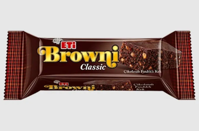 10 Pieces X Eti Adicto Brownie Chocolate & Hazelnut Cake (40 Gram)