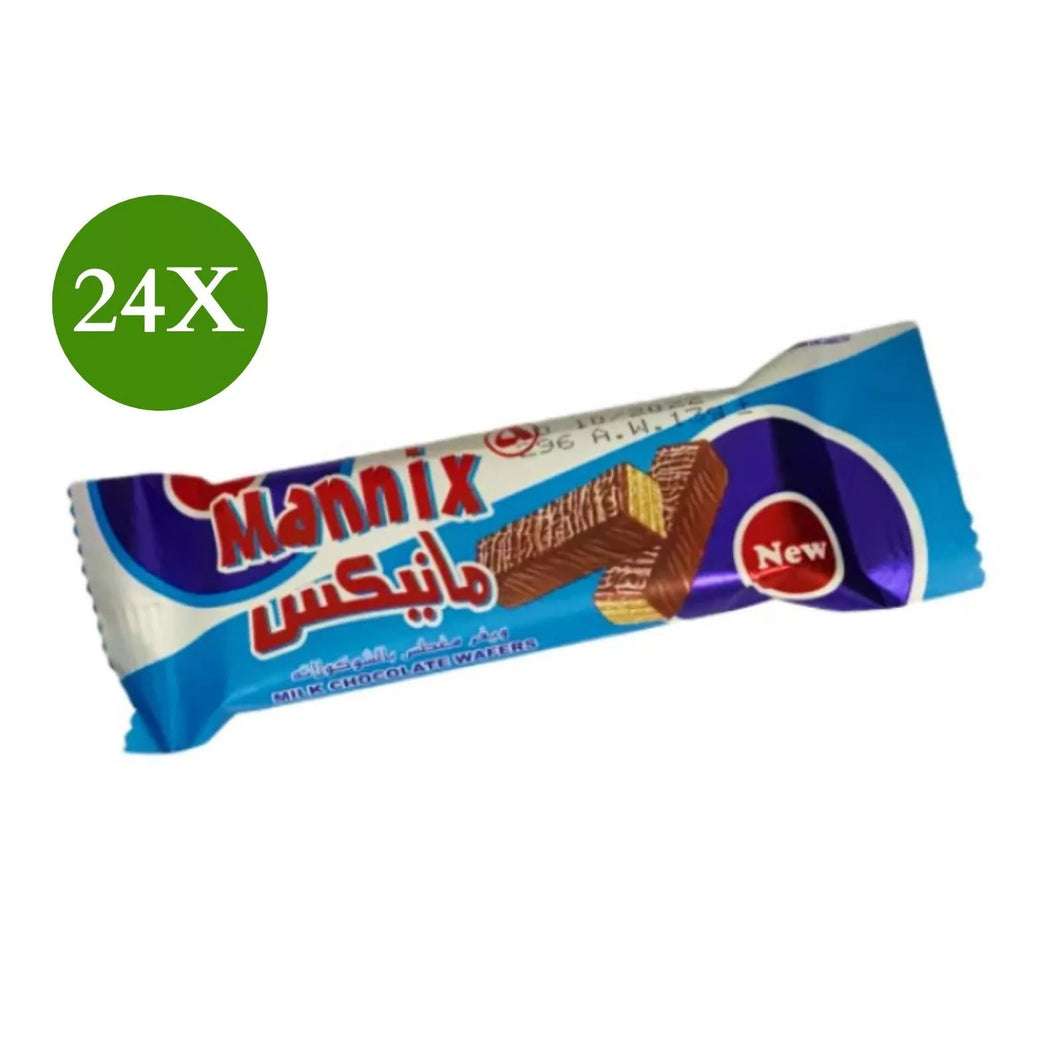 24 Pieces X Mannix Milk Chocolate Wafers (13 Gram)