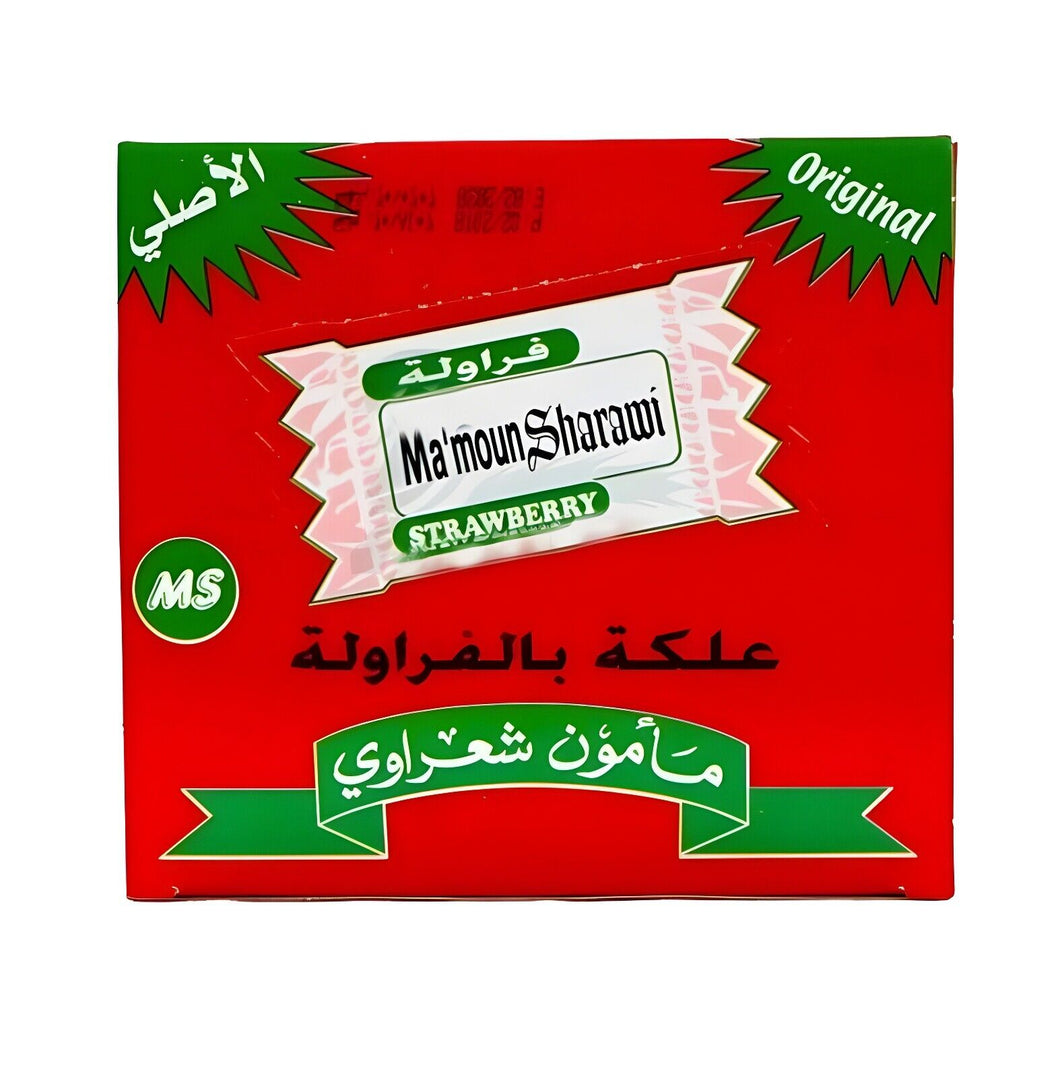 Chewing Gum Strawberry Flavor Sharawi 100 Small Pieces