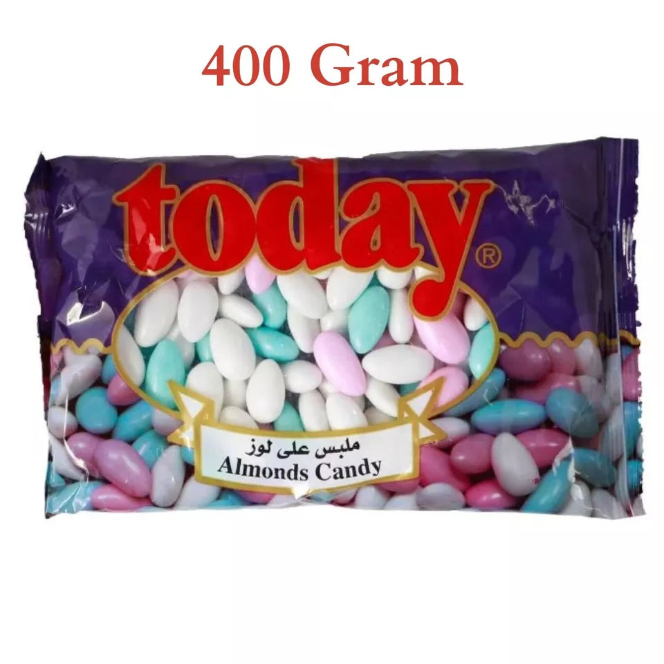 Today Colorful Roasted Almond Candy (400 Gram) ملبس على لوز