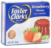 Load image into Gallery viewer, 4 Pack X Foster Clark&#39;s Jelly Beef Strawberry Flavor HALAL ( 85 Gram)

