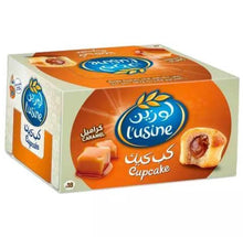 Load image into Gallery viewer, 18 Pieces X Lusine Cupcake Caramel Flavor Cake (30 Gram) لوزين كب كيك بالكراميل
