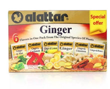 Load image into Gallery viewer, Al Attar Ginger 6 Flavors in one Pack Healthy Drinks (24 Bag)العطار زنجبيل
