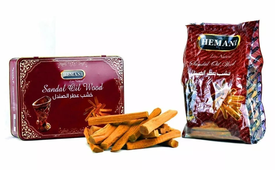 Hemani Sandal Oil Wood Without Box (50 gram) خشب صندل صافي وطبيعي ١٠٠٪؜ هيماني