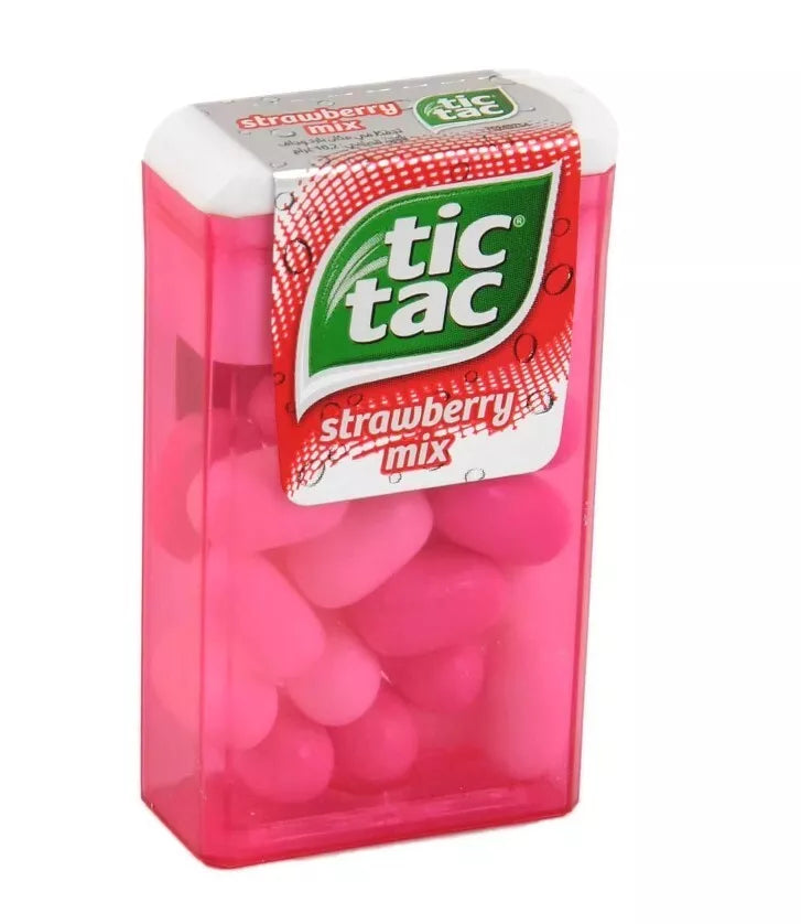 12 Pack X tic tac Drops Fresh Strawberry mix Flavor Candy 10.2 Gram