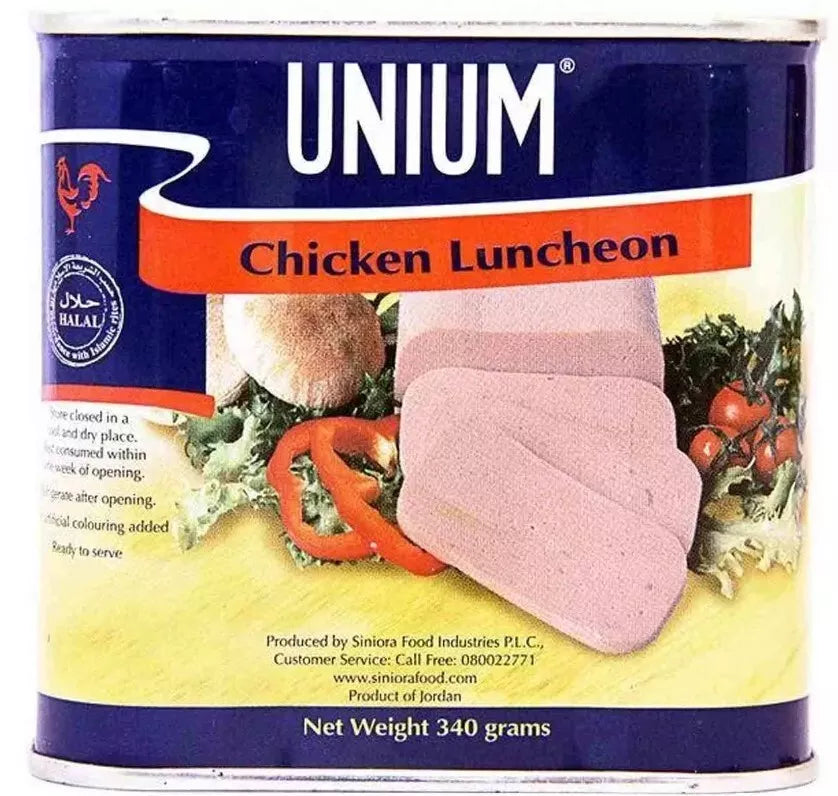 1X Unium Luncheon Chicken Halal ( 340 gram) لانشون دجاج يونيوم