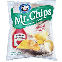 Load image into Gallery viewer, 10 Pack X Mr.Chips Potato Ketchup Flavor (28 Gram) مستر شيبس بالكاتشب
