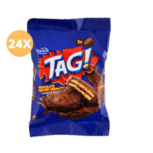 Load image into Gallery viewer, 24 Pieces X Swich Tag Biscuit Chocolate Coated Cream (23 Gram)
