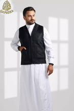 Load image into Gallery viewer, Men&#39;s Farwa Vest Protect From Cold Vest Jacket فروة فيست رجالي مطرزة
