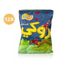 Load image into Gallery viewer, 12 Pack X Hala Chips Rocky Original Cheese Flavor 20 Gram روكي هلا شيبس
