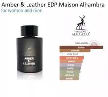 Load image into Gallery viewer, AMBER &amp; LEATHER Maison Alhambra Eau De Parfum 100ML Perfume UAE🥇
