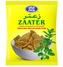 Load image into Gallery viewer, 12 Pack X Fico Crunchy Wheat Zaatar Chips 18 g فيكو شيبس بنكهة الزعتر
