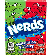 Load image into Gallery viewer, 3 Pack X Nerds Candy - Watermelon and Cherry Natural Flavor - 1.65 oz box
