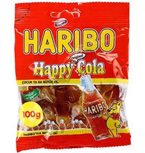 Load image into Gallery viewer, 4 Pack X Haribo Candy Happy Cola Original Gummy FREE SHIPPING ( 100 Gram)
