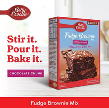 Load image into Gallery viewer, Betty Crocker Chocolate Chunk Fudge Brownie Mix Rich Taste &amp;No Artificial Colors
