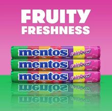 Load image into Gallery viewer, 10 Pack X Mentos Chewy Candy Rainbow Fruity Flavor Halal (29 Gram) منتوس
