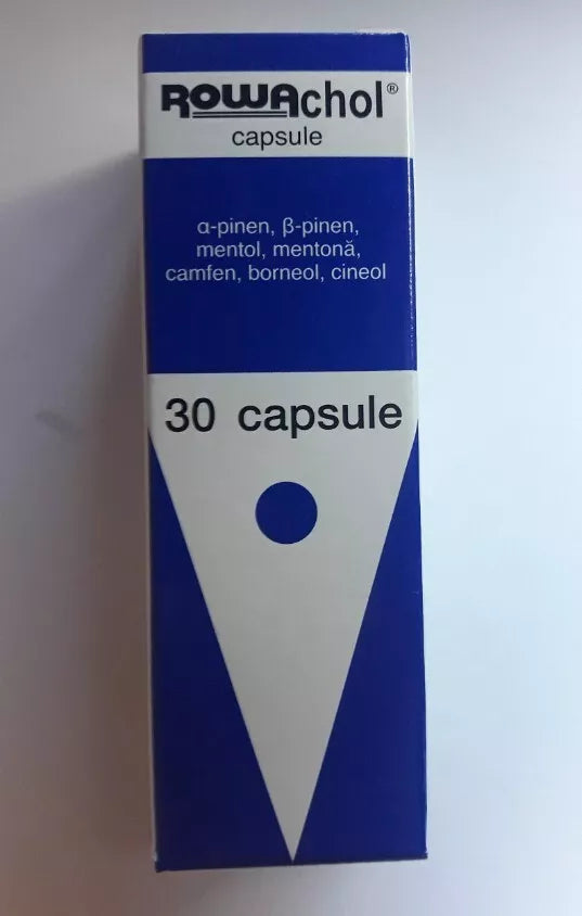 Rowachol Helps to dissolve and prevent Gallstones formation (30 capsules)