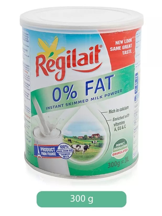 Regilait Instant Skimmed Milk Powder 0% Fat (300 gram) حليب بودرة
