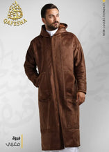 Load image into Gallery viewer, Embroide Man&#39;s Farwa Bisht Coat Long Jacket, Zipper, Cap &quot;New Collection 2023&quot;
