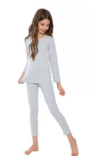 Load image into Gallery viewer, Girl&#39;s Thermal Underwear Sets Top &amp; Long Johns Made in Turkey -100% Cotton
