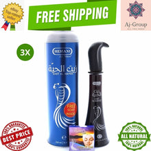 Load image into Gallery viewer, 3X HEMANI SNAKE OIL Hair Care ZAIT AL HAYEE 250ml with FREE Soap زيت الحية

