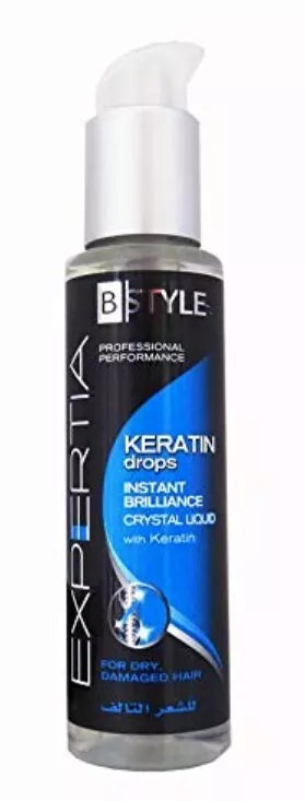 2 X B style keratin drops Professional For Dry Damaged Hair (100 ml)