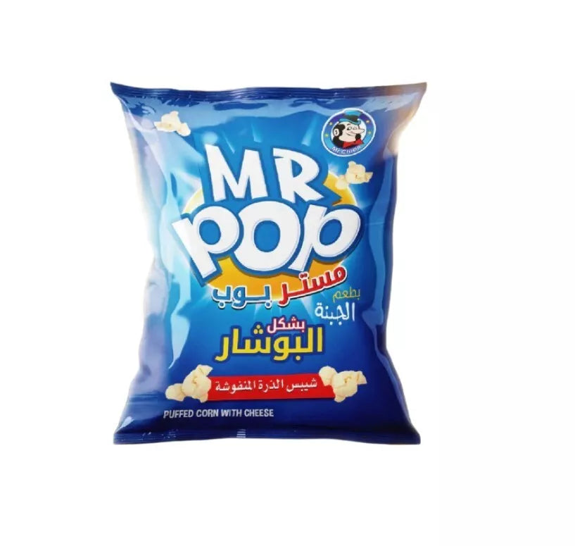 12 Packet X Mr. Chips Mr Pop Puffed Corn With Cheese (27g)