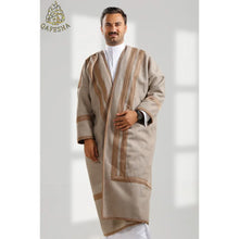 Load image into Gallery viewer, Embroide man&#39;s Farwa Bisht Coat Protect From Cold Long Jacket فروة رجالية مخمل
