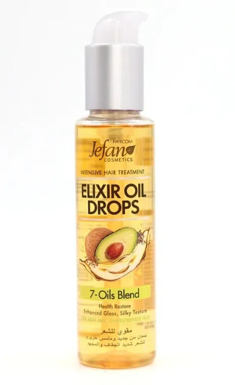 1 X Jefan Elixir Oil Drops 7-Oils Blend Intensive hair Treatment (100 ml)