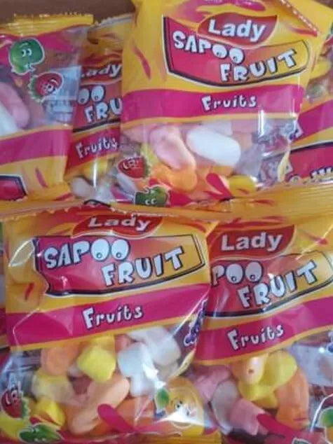 2 Packet XLady SAPOO Fruits Traditional Colored Qubkab Ghawar Candy كاندي قبقاب