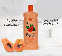 Load image into Gallery viewer, Papaya Extract Hand And Body Lotion moisturize + Vitamin E(600 ml) لوشن البابايا

