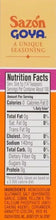 Load image into Gallery viewer, Goya Foods Sazón, Seasoning With Coriander &amp; Annatto ( 8 small pack inside)

