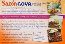 Load image into Gallery viewer, Goya Foods Sazón, Seasoning With Coriander &amp; Annatto ( 8 small pack inside)
