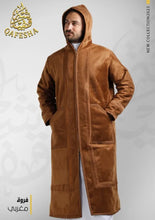 Load image into Gallery viewer, Embroide Man&#39;s Farwa Bisht Coat Long Jacket, Zipper, Cap &quot;New Collection 2023&quot;
