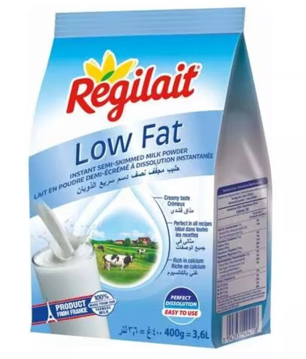 Regilait Instant Semi-Skimmed Milk Powder Low Fat(400 gram) حليب بودرة