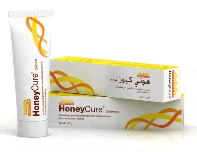 1 Pack X HoneyCure Ointment For the healing of burns 100% Natural (30 gram)